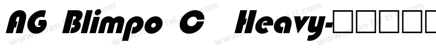 AG Blimpo C  Heavy字体转换